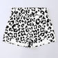 66 Leopard/Checkered High Waisted Athletic Shorts (S-XL): Blue Leopard / Missy / M