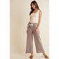 GINGHAM LACE RUFFLED PULL ON PANTS