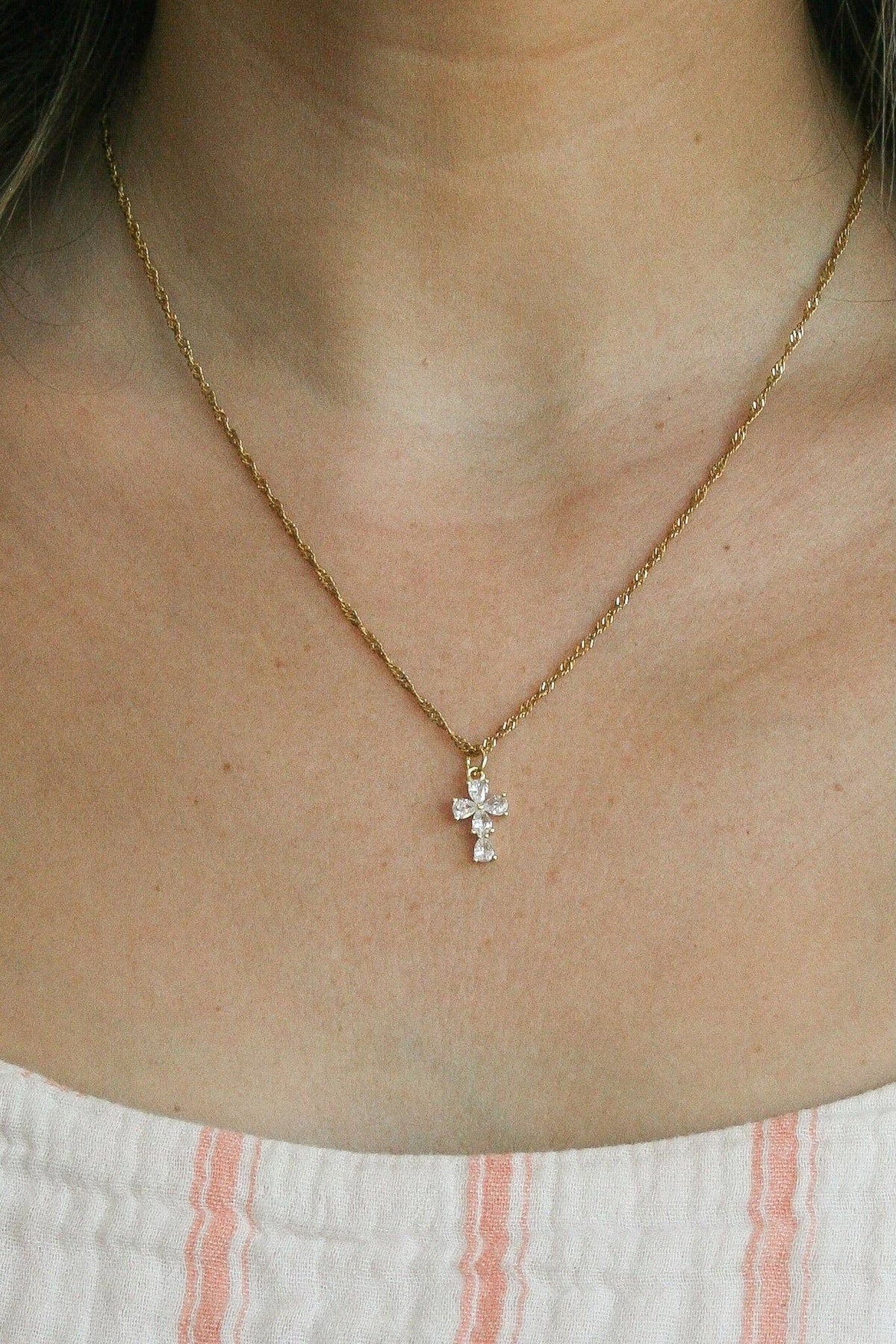 Hope Cross Necklace Romans 15:13