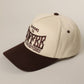 RUNNING ON COFFEE 3D Letter Embroidered Two-Tone Trucker Hat
