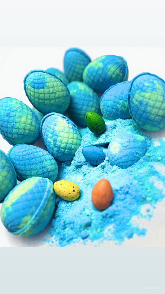Dinosaur Egg Bath Bomb - with Toy inside