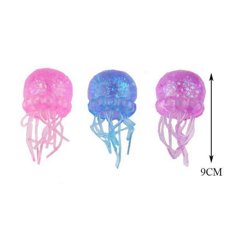 12PCS - Glitter Jellyfish Squeeze Squishy Stress Relief Toy