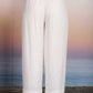 TEXTURED HIGH ELASTIC WAIST LOUNGE PANTS