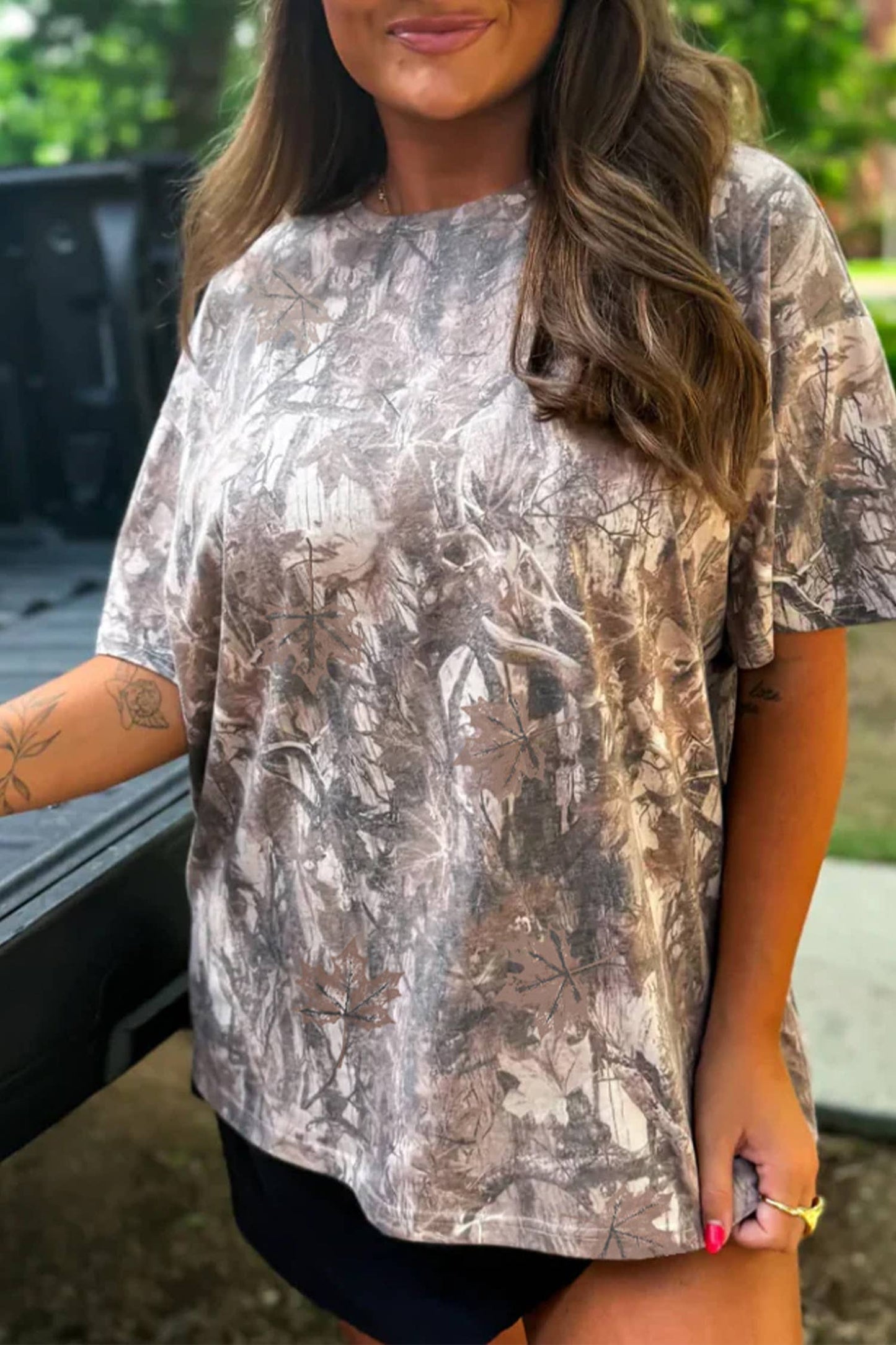 Western Apparel Summer 2026 Dark Camo Oversized Tee