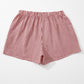 Blue Gingham Printed High Waist Shorts