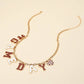GAME DAY Letter Charm Station Necklace