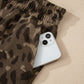 Brown Leopard Print Patchwork Pullover Drawstring Loose Pant Set