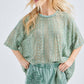 Mineral Washed Lace Top