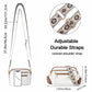 Color Blocked Multifunctional Zipper Crossbody Bag