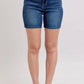 High Waist Bermudas w/ Back Flap Pockets