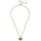 Florida Gators Enamel Pendant Necklace in Shiny Gold
