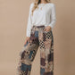 Patchwork Floral French Terry Pants