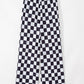 Checked Print High Waist Wide Leg Pants