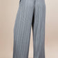 Leopard Print Wide Leg Pleated Pants