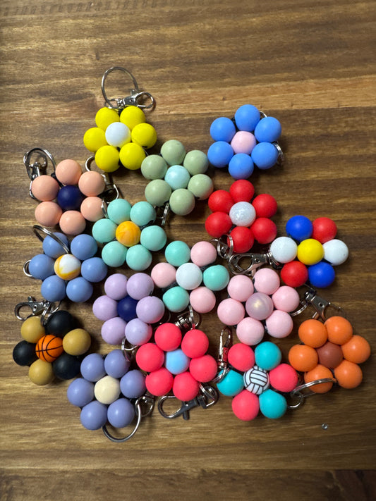 Beads&Things Flower Keychain