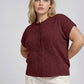 PLUS RAW EDGE SLEEVELESS LIGHTWEIGHT CARDIGAN