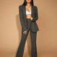 High Waist Straight Leg Pants Women's Work Trousers