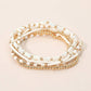 7PCS - Beaded Stretch Stackable Multi Layered Bracelets