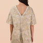 Camo Print Knit Casual Romper