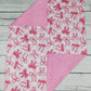 Baby Girl Gingham Bow Printed Blanket
