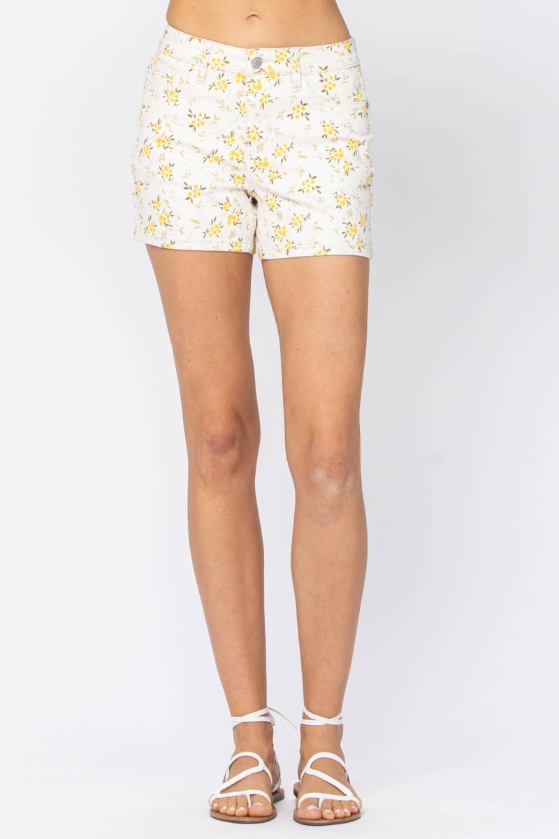 FLOWER PRINT SHORTS