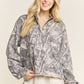 Shelby Camo Quarter Zip Top