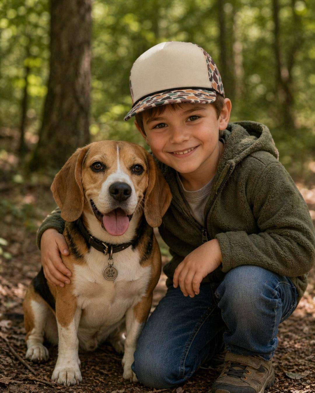 Toddler Kids Fieldstone  Camo Trucker Hat