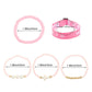 WWJD Faith Prompt Mix Beading 5pcs Bracelet Set