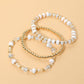 3PCS - Beaded Stretch Multi Layered Bracelets