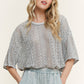 Mineral Washed Lace Top