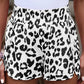 66 Leopard/Checkered High Waisted Athletic Shorts (S-XL): Blue Leopard / Missy / XL