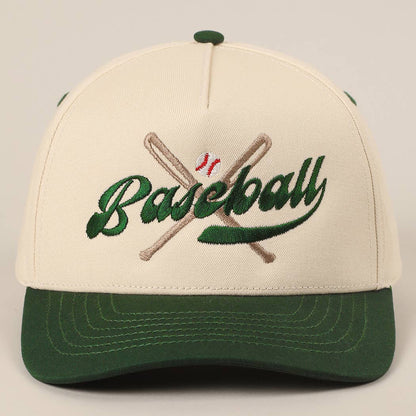 BASEBALL Crossed Bats Two-Tone Trucker Hat
