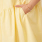 Womens Asymmetric Seam Detail Cinched Cuff Poplin Dress