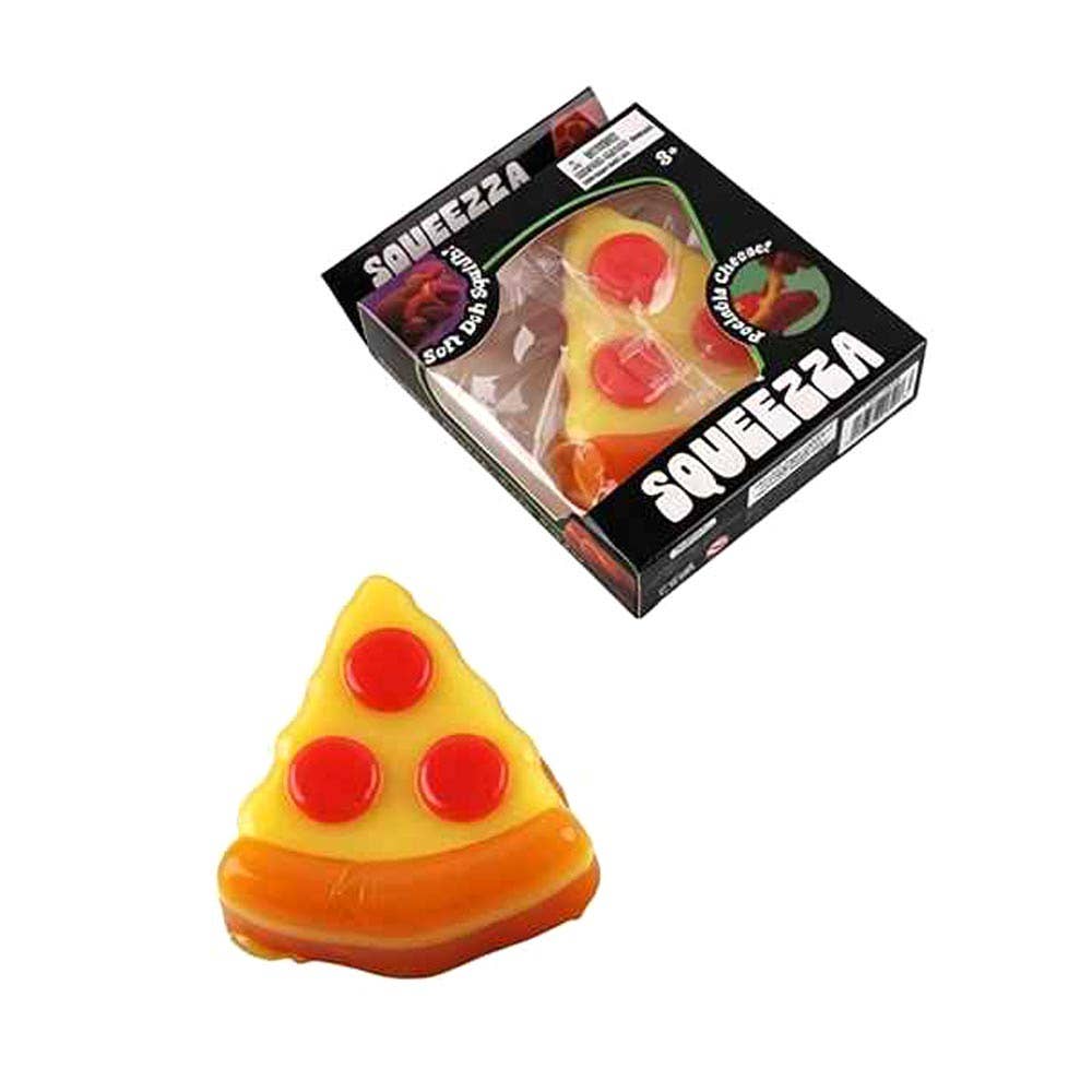 12PCS - Pizza Slice Squeeze Squishy Stress Relief Toy