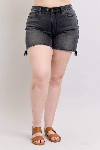 Long Cut Off 2 Button Dad Shorts