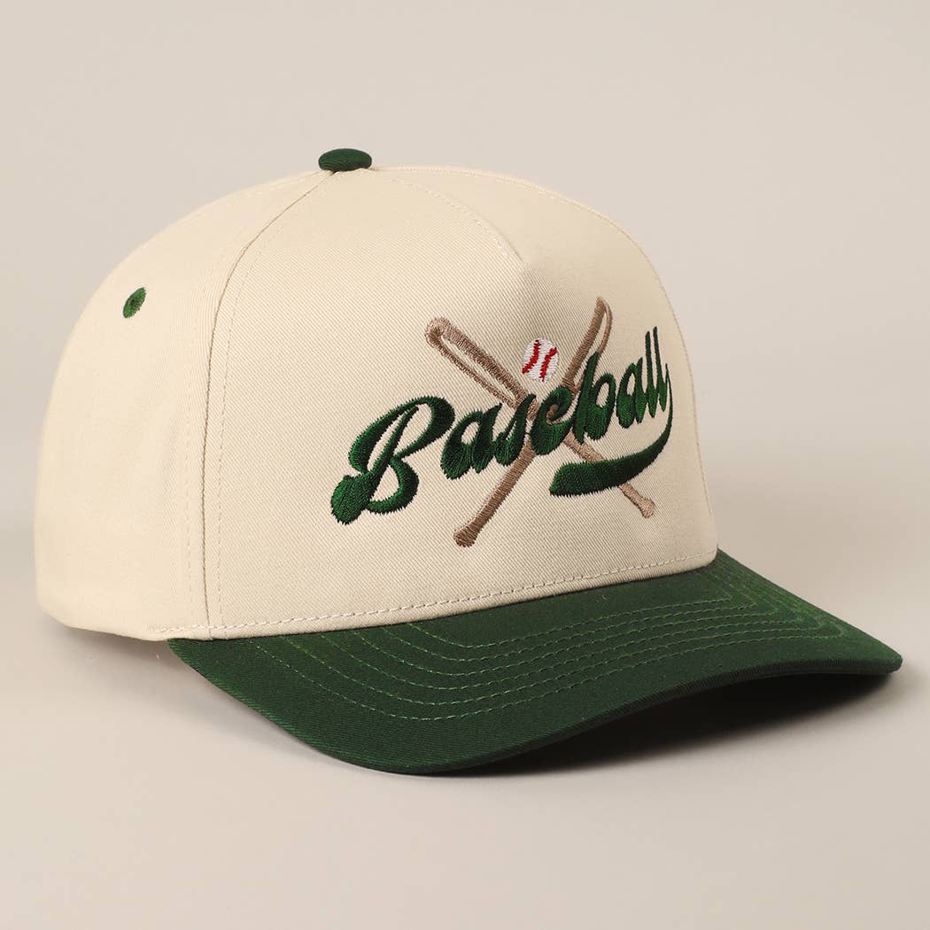 BASEBALL Crossed Bats Two-Tone Trucker Hat