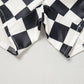 Checkered Print High Waist Casual Shorts