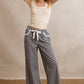 GINGHAM LACE RUFFLED PULL ON PANTS