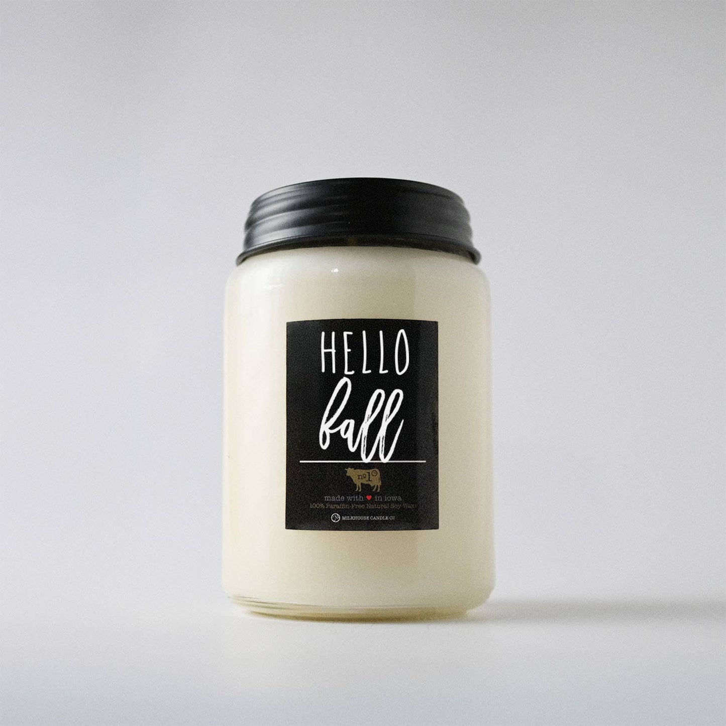 26 oz Farmhouse Jar Fall Candle: Hello Fall