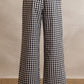 GINGHAM LACE RUFFLED PULL ON PANTS