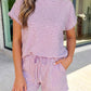 Texture Stripe Knit 2pcs Shorts Set | S-XL