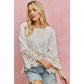 FLORAL EMBROIDERED CROCHET LACE TRIMMED TOP
