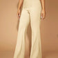 High Waist Straight Leg Pants Women's Work Trousers