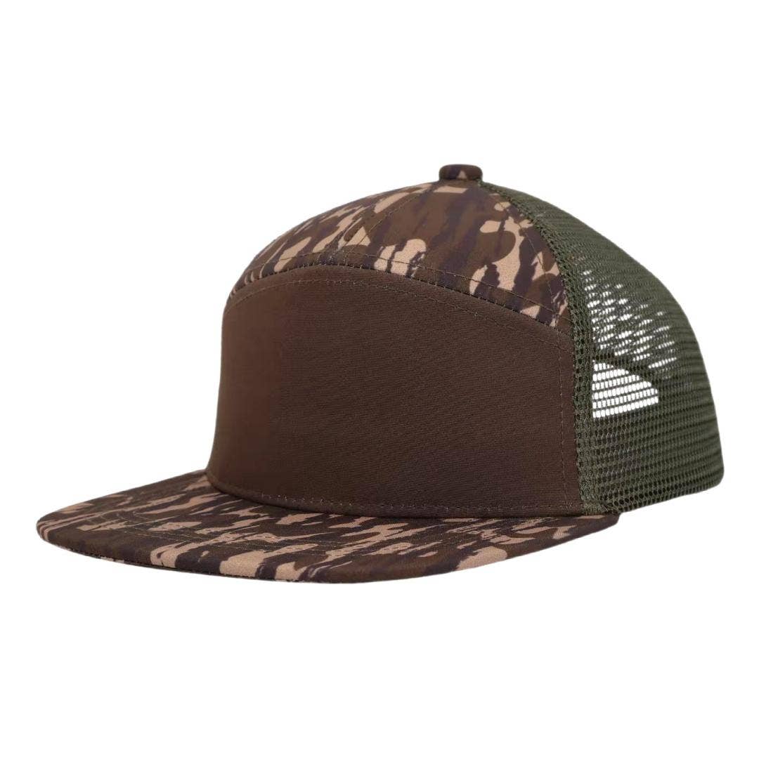 Kids 7 Panel Bottom Camo Snapback Hat