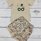 Baby Boy Appliqué Top & Camo Shorts Set