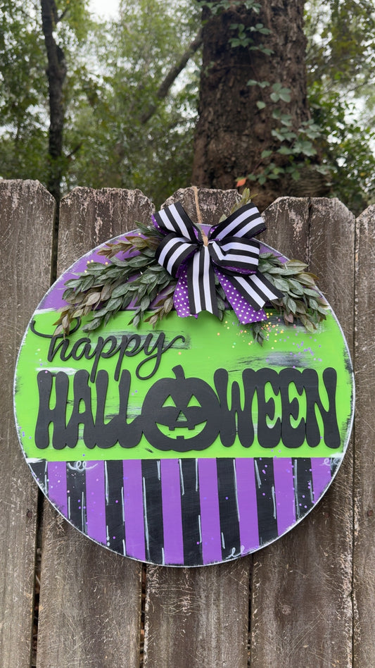 Happy Halloween Door Hanger