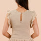 Ruffled Sweater Knit Top