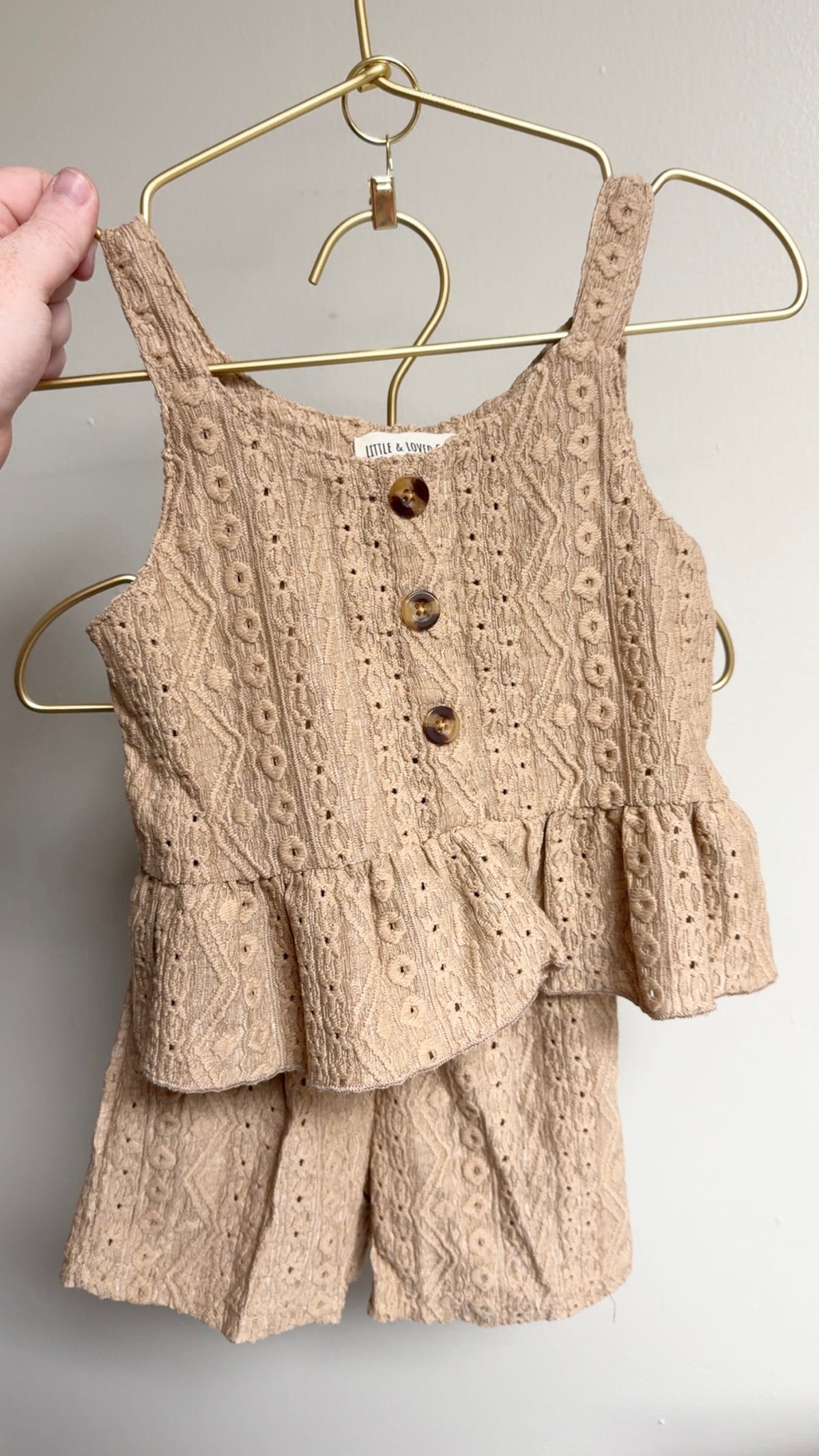 Adorable Brown Short Set