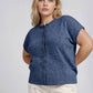 PLUS RAW EDGE SLEEVELESS LIGHTWEIGHT CARDIGAN