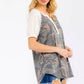 Camo Short Sleeve Henley Top